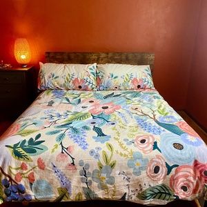 Rifle Paper Co for Anthropologie Garden Party King Duvet Cover + Shams